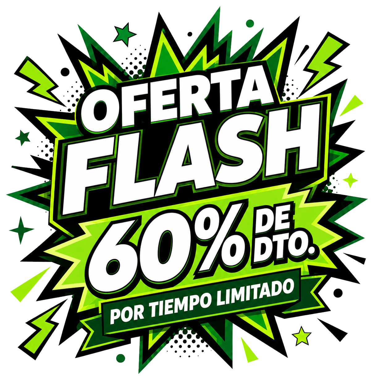Oferta Flash 60% de dto.
