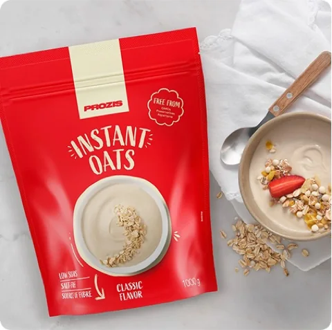 Avena instantánea en polvo